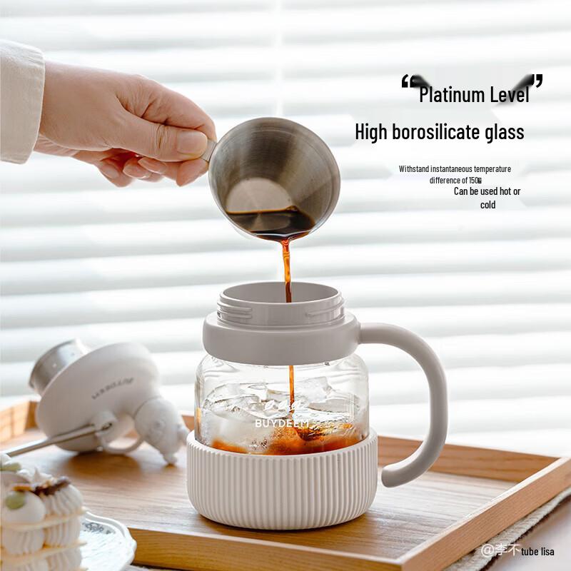 Buydeem Portable Glass Tea Tumbler