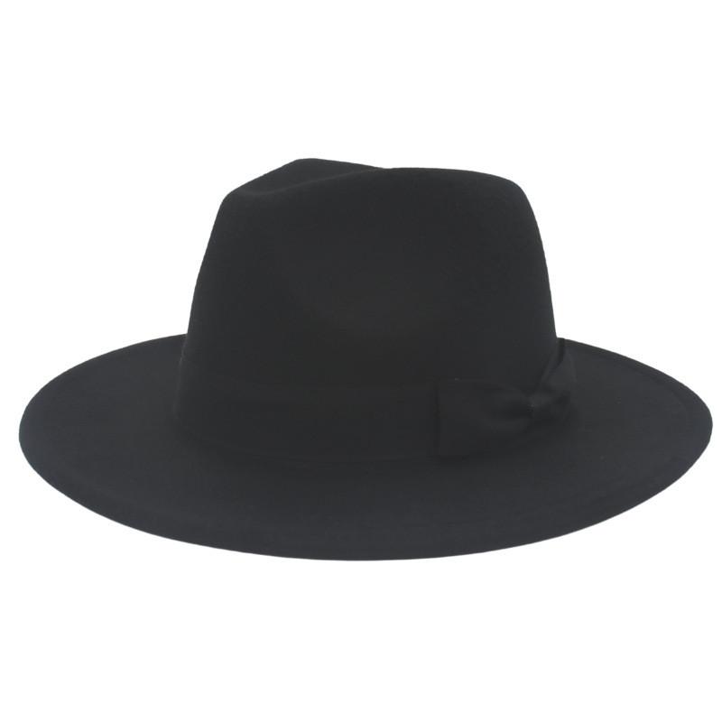 European Style Fedora Hat With Wide Brim For Winter Sun Protection And Breathability