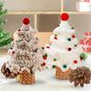 Handmade Knitted Christmas Tree Ornament – Creative Holiday Yarn Decoration For Home, Table, And Gift Display