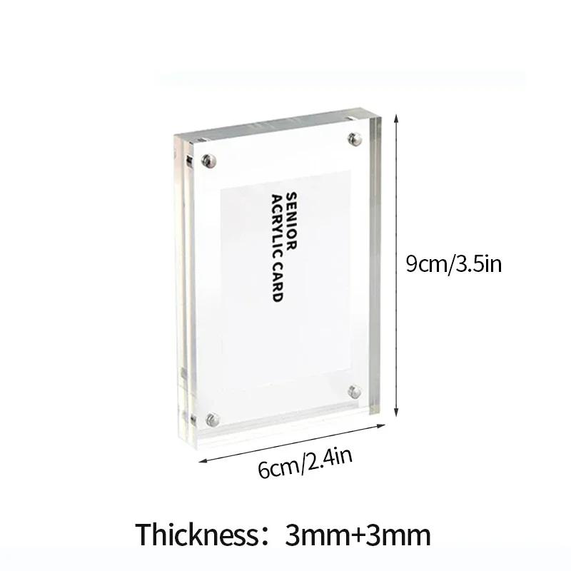 Acrylic Photo Frame Transparent Photocard Stand Picture Frame for Pictures Photocard Display Stand Room Decor Marco De Fotos