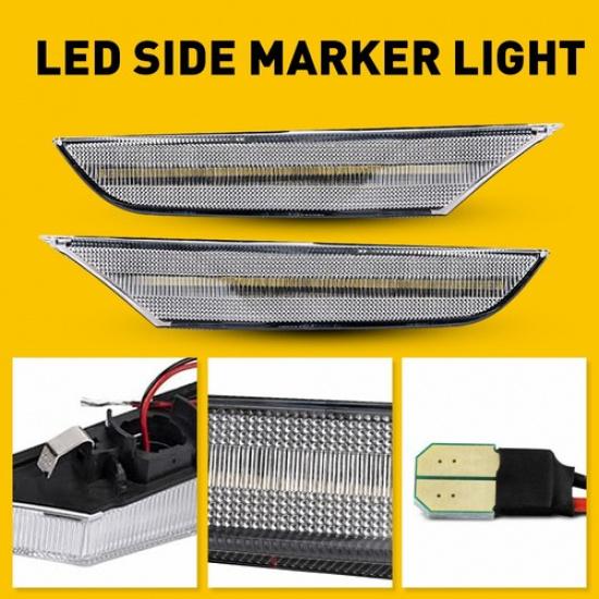For Nissan 2001-2006 Skyline V35 Sedan LED Marker Side Car Light Lamp 2pcs/Set V