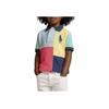 Polo Ralph Lauren Color Block Buchstaben Logo Print Lässiges Kurzarm T-Shirt Kinder Oberteile Multicolor 323934186-001