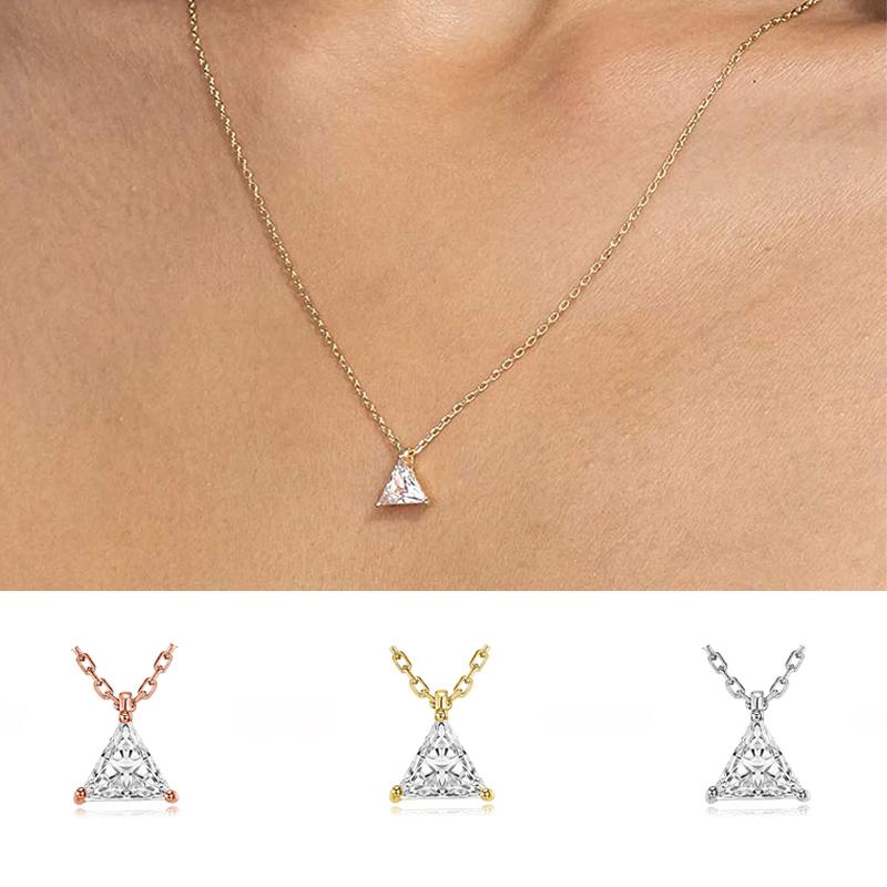 Korean Choker Necklace for Women Minimalist Gold Color Heart Waterdrop Crystal Pendant Chain Wedding Gift Necklaces Jewelry N481