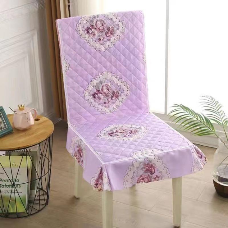 One Piece Seat Cover Quilted Checkered Skirt Hem Seat Covers Multiple Styles of Seat Cushions, Dust-proof and Anti Slip Chair Protective Covers