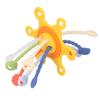 Baby Pull String Toy Brain Development Interactive Fine Motor Skill Colorful Silicone Pull String Se