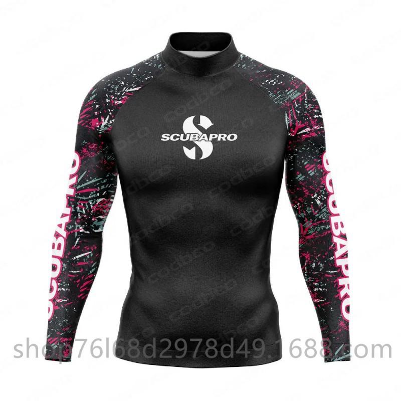 SCUBA Surfing Suit Outdoor Sunblock Snorkeling Swimsuit Long-sleeved Split Top Quick-drying Jellyfish Men's Diving