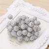 40 Pcs Decorative Mini Christmas Frosted Fruit Holly Artificial Flower
