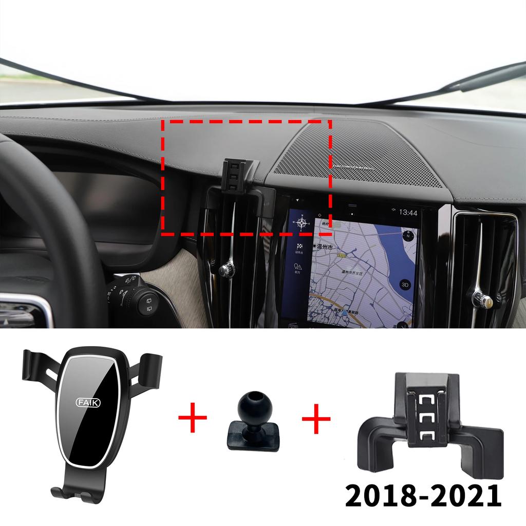 Car Mobile Phone Holder Accessories for Volvo XC60 2018~2025 GPS Bracket Navigation Stand Auto