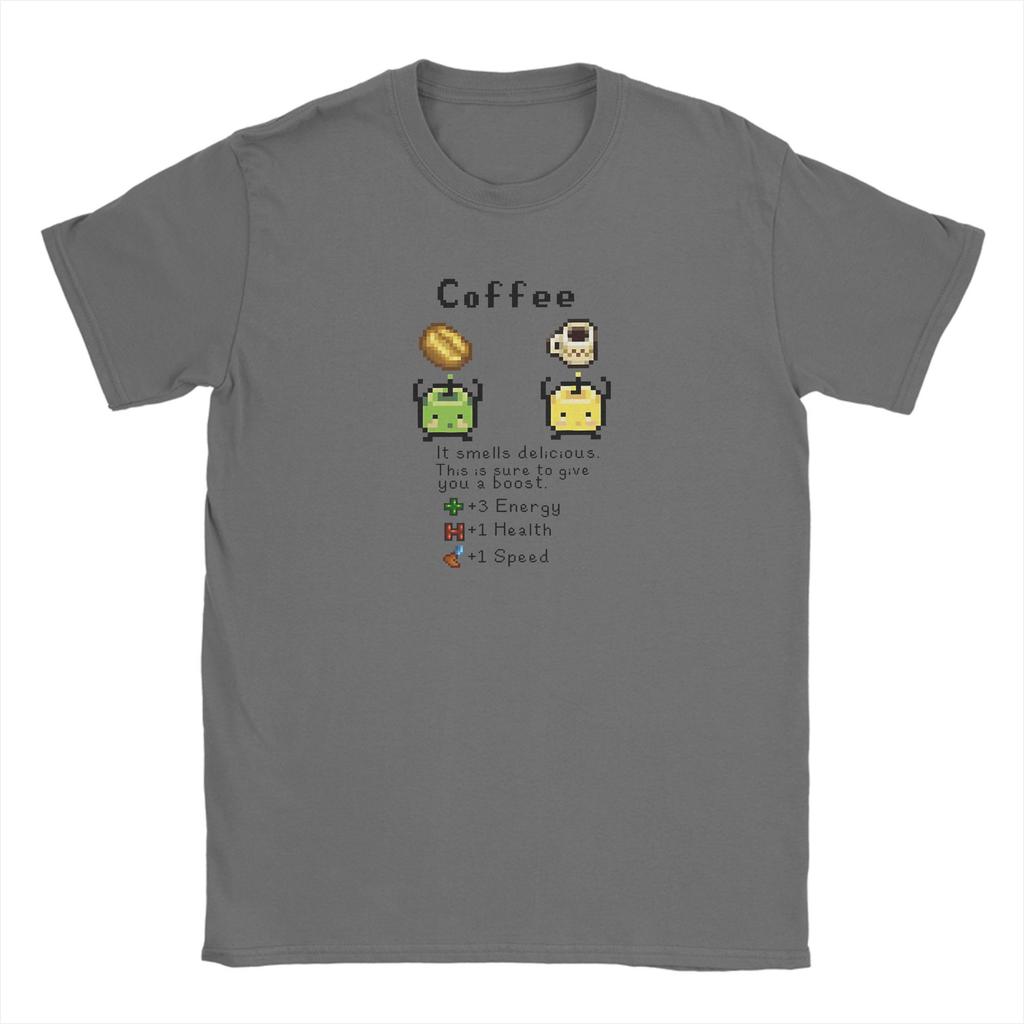 Kaffee Junimos S-Stardew V-Valley Spiel T-Shirt Strand Baumwoll-T-Shirts für Männer Mode T-Shirt Kurze Ärmel Y2K Retro Tops