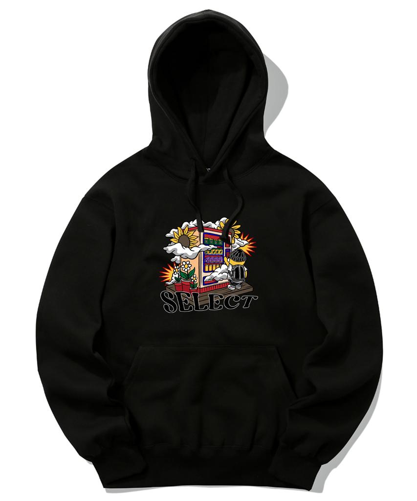 Vending Machine Graphic Hoodie - Black