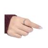 Silver-Plated Twisted Korean Trendsetter Index Ring for Women