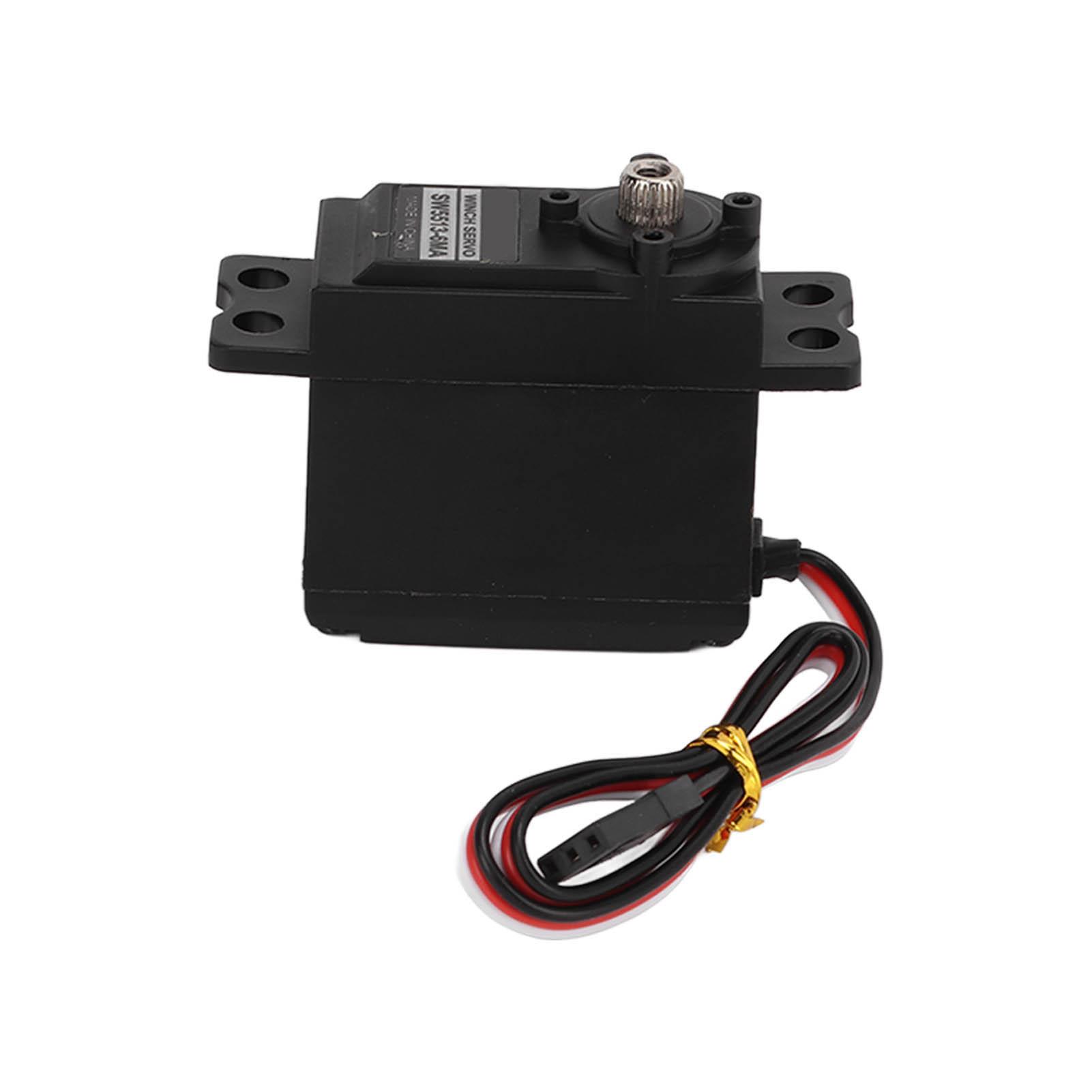 

Сервомотор Редуктор Чорні Металеві Шестерні Сплав Лебідка для Вітрила Аналогові Сервоприводи для Радіокерованого Корабля Мотузкова Машина