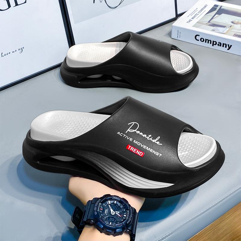Summer Men Slippers Non-Slip Mens Sandals Thick Soft Platform House Shoes Indoor Shower Bathroom Slippers Outdoor Casual Shoes
