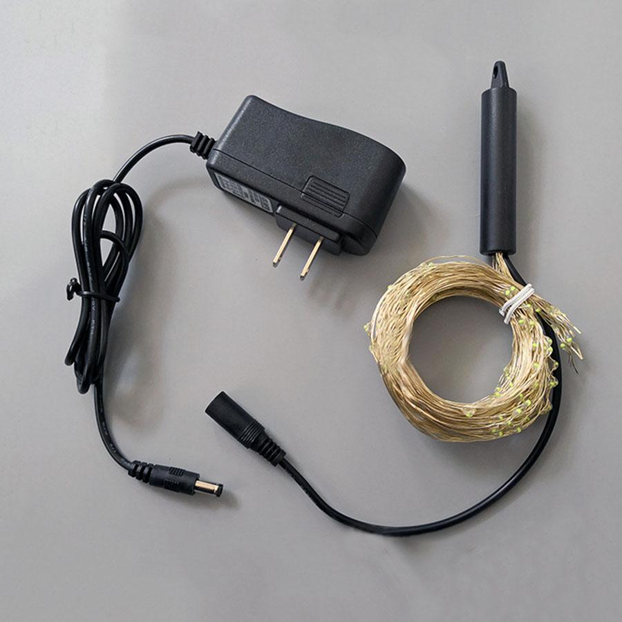 40X2M 800 LED Firefly Bunch Light Outdoor Copper Watering Can Fairy Light Waterfall String Light For Holiday Tree Decor