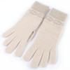 Excellent HERMES gloves Haven Chaine d'Ancre Knit Gloves beige cashmere Women S Used