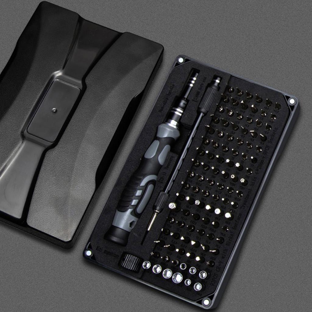 Precision Screwdriver Set with Case, All-in-One Multi-Function Repair Tool Kit Includes 106 Screwdriver Bits