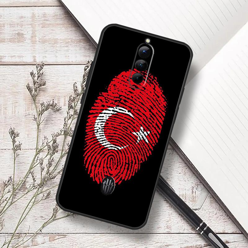 National Flag fingerprint Case For ZTE Nubia Red Magic 10 Air 6S 7S 7 Pro RedMagic 10S 9S 8S 8 9 10 11 Pro Plus Funda