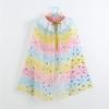Girls Lightweight Sheer Princess Cape for Fantasy Dressing Up and Birthday Parties Soft Nylon Fabric Costume Accessory