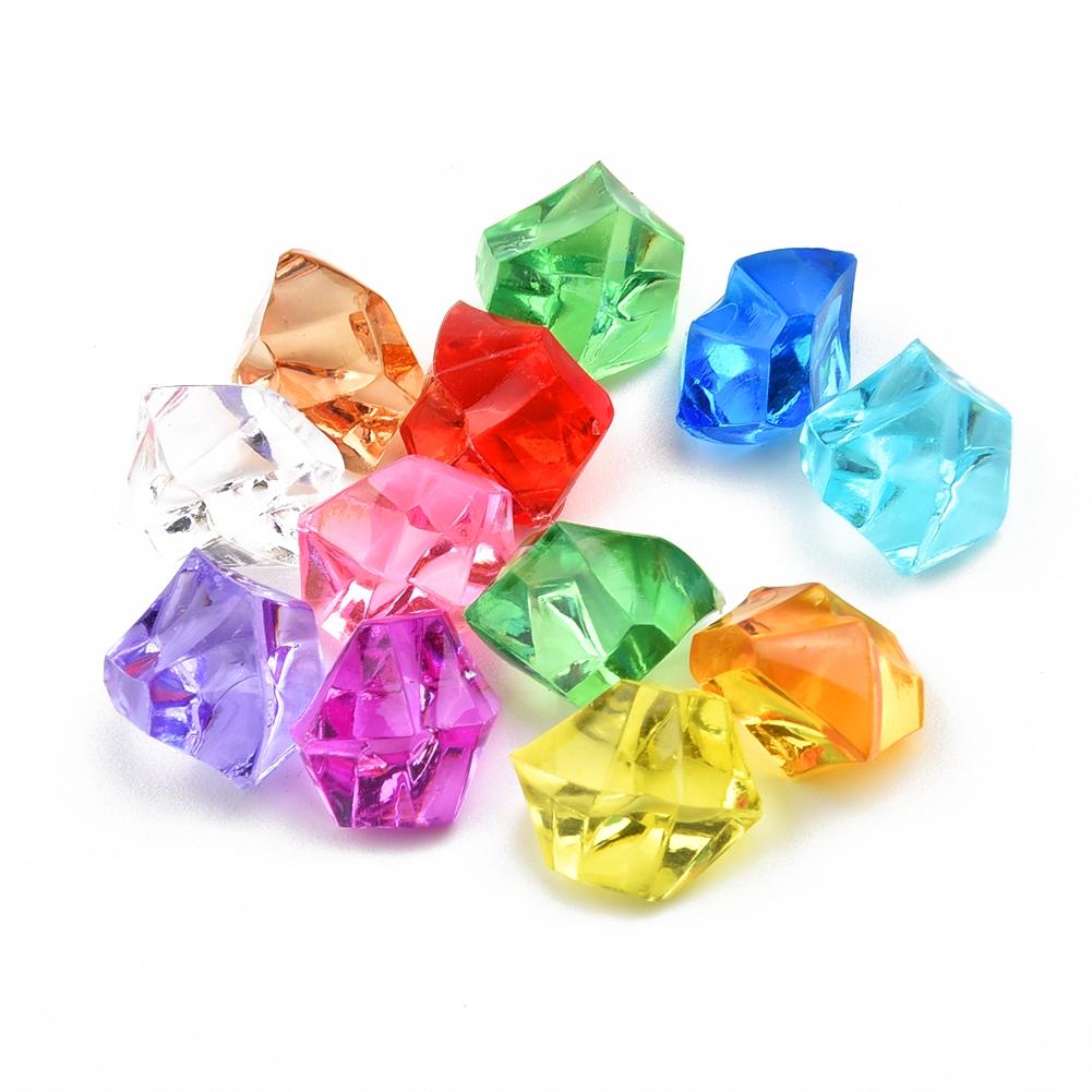 Acrylic Stone Colorful Small Children Jewels 200pcs Highly transparent