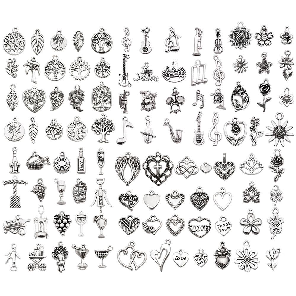 

100 Подвесок из античной бронзы в виде животных и насекомых из сплава: Шармы Стрекоза, Бабочка для браслетов, ожерелий, брелоков своими руками