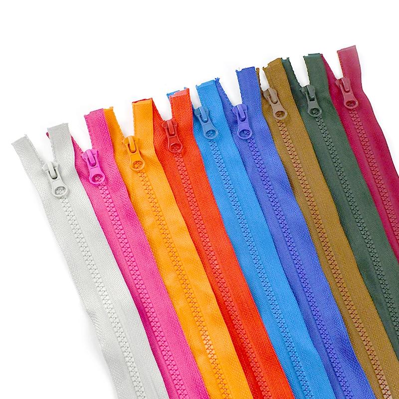 1Pc 5# Clothing Accessories Double Head Replacement Open-end Coat Resin Garment Zippers