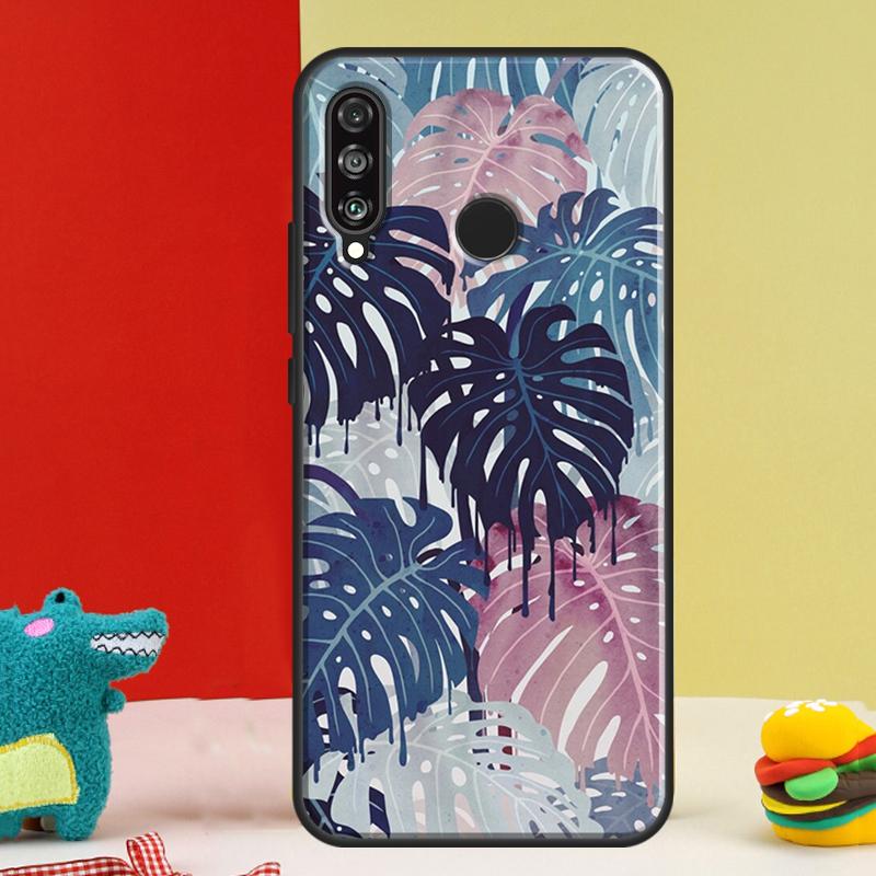 Tropical Monstera Leaves For Huawei Nova 12i 12s 11i 5T 9 10 SE Y91 Y90 Y60 Y70 Y72 Y61 P60 Pro P20 P40 P30 Lite Case