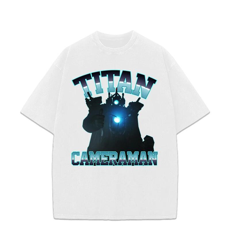 

Skibidi Toilet Titan Cameraman Vintage Style Graphic Design Kids Boy T-Shirt 3XL