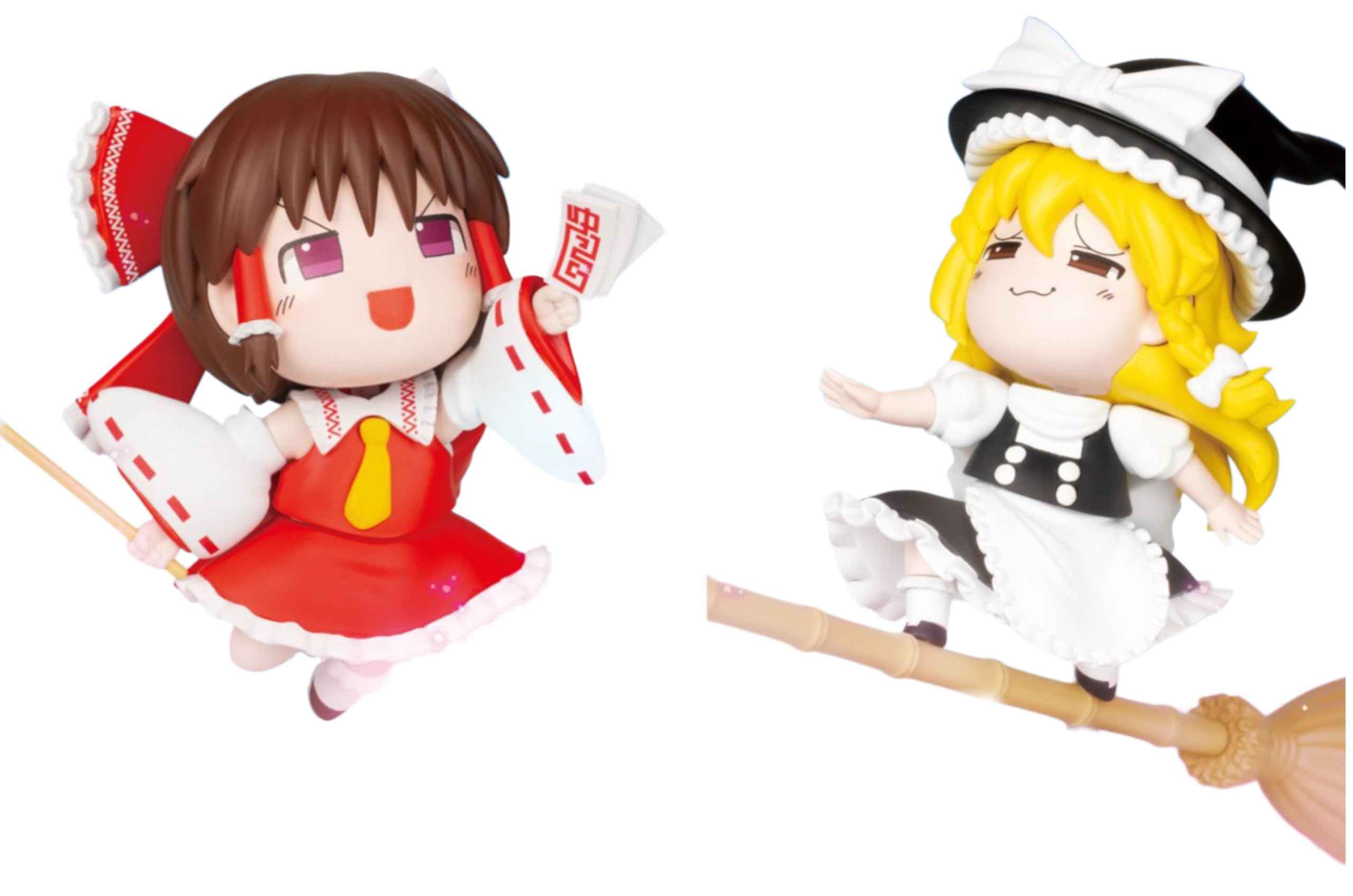 Touhou Project Deformed Figures Hakurei Reimu Kirisame Marisa Set Yukkuri-style & 2-piece