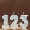 White Number Birthday Candles - DIY Creative Party Decorations for Cakes