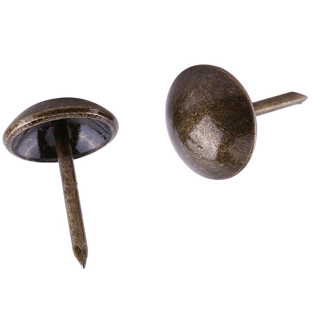 100pc Vintage Upholster Nails Bronze Metal Tag Furniture Sofa Shoe Door Decorative Tack Stud