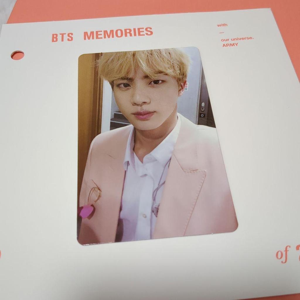 [USED] BTS Memories 2019 JIN Trading Cards Blu-ray with Japanese Subtitles