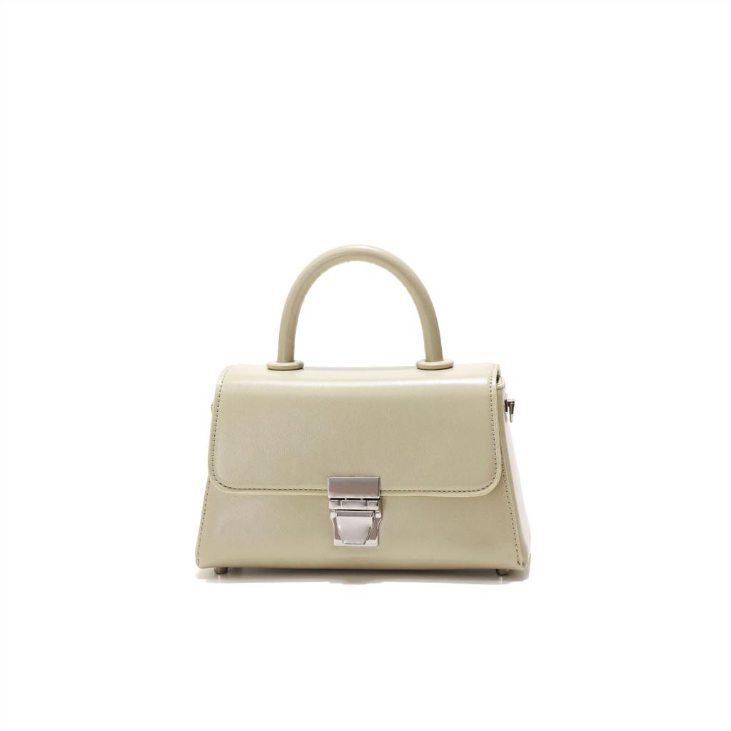 2025 Spring/Summer Women's Small Square Handbag, New Cross-Border Model with Textured Lock, Fashionable Commuting Versatile Crossbody Bag