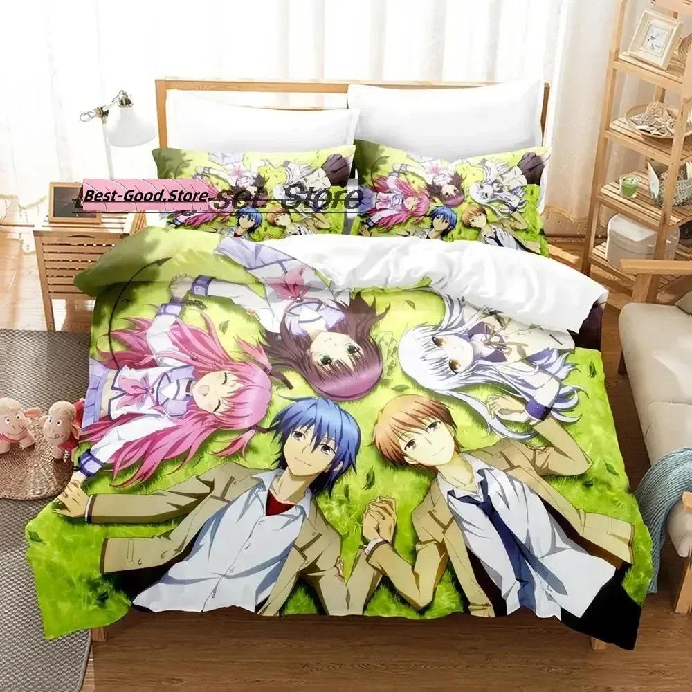 Top  Angel Beats Bedding Set Duvet Cover Full Queen King Size Pillowcase Bed Printed Bed Set Aldult Kid Bedroom Single Twin