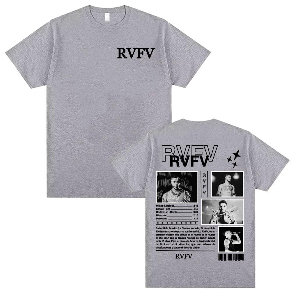Rapper RVFV Eltiburón Tour 2024 Cover T Shirts Fashion Casual O-Neck Short Sleeve T-shirt Men Women Oversized T Shirt Streetwear