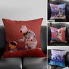 Cute B-Backkom Pillow Case Home Dorm Chair Back Short Plush Double-sided Printing Office Nap Time Cushion Cover