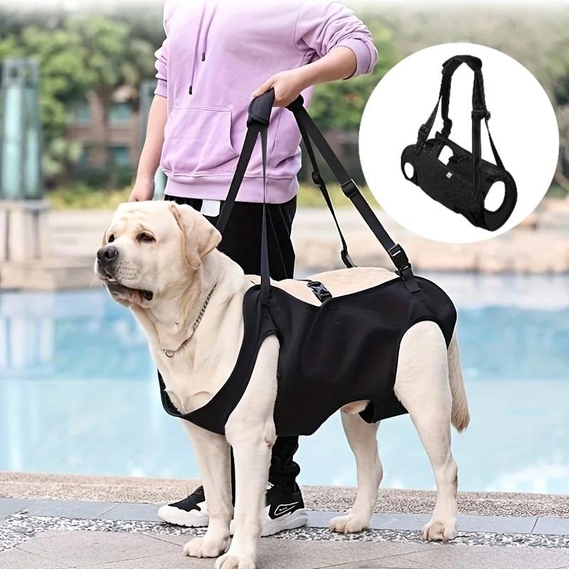 1PC Dog Harness Traction Full Body Auxiliary Belt Shoulder Strap Adjustment For Outdoor Walking Weakness Rehabilitation Exercise
