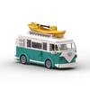 Bricklink MOC 10220 Speed Technical Car VW T1 Camper Van City Camp Truck Creative Sets With Box Building Blocks Kid Toys Gift