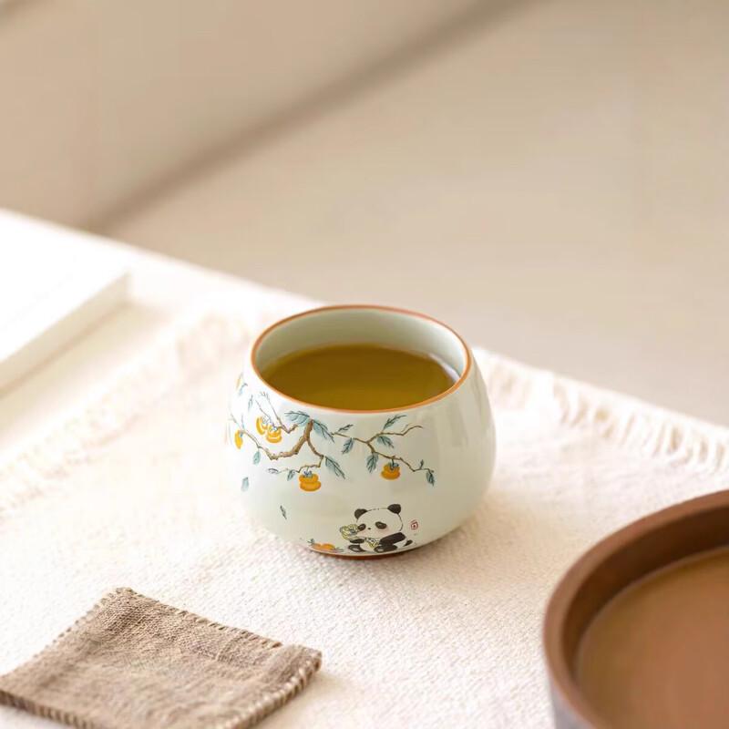 OLOEY Ash-Glazed Ceramic Master Tea Cup