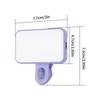 Protable LED Selfie Light Plus Adjustable Brightness Clip-On Phone Camera Rechargeable Fill Light for Mobile Phones&Computers