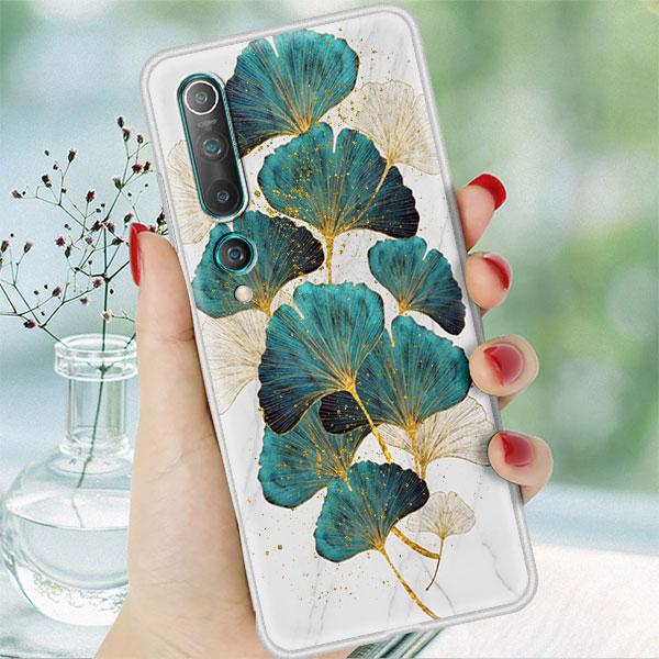 Ginkgoblatt Goldfolienhülle Für Xiaomi Redmi Note 9S 9 8 Pro 8T 7 9A 9C 7A Mi Poco X3 NFC 10T 10 Lite 5G Weiche Handyhülle Funda