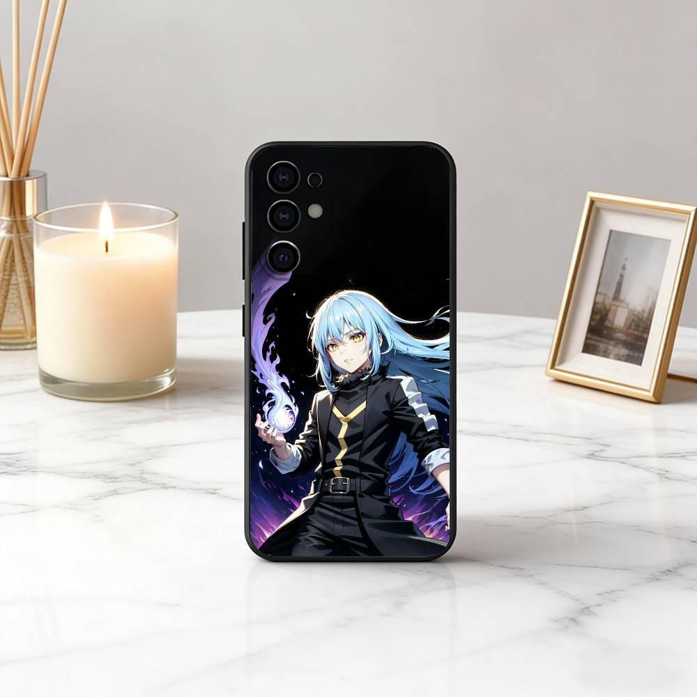 Slime Anime R-Rimuru SRT T-Tempest Phone Case For Samsung S25,S24,S21,S22,S23,S30,Ultra,S20,Plus,Fe,Lite,Note,10,Black Cover