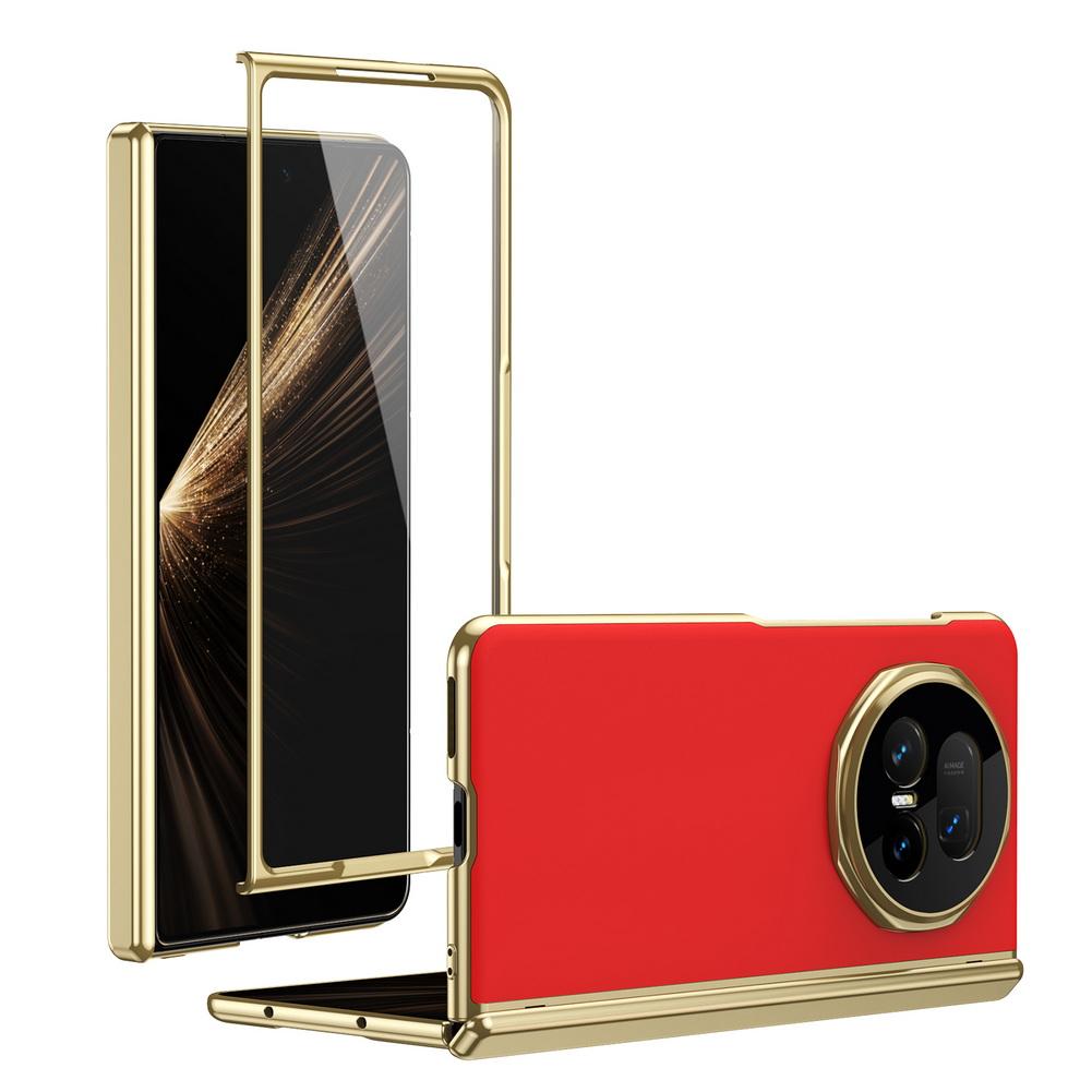 AG Frosted Backplate Vacuum Plated Bezel Spring Hinge Glass Protector Case For Honor Magic V5 MAGIC V3 Camera Protection Cover