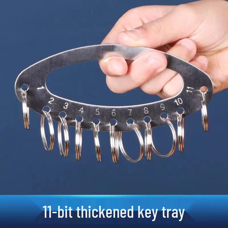 

Stainless Steel Key Holder with Marker Plate