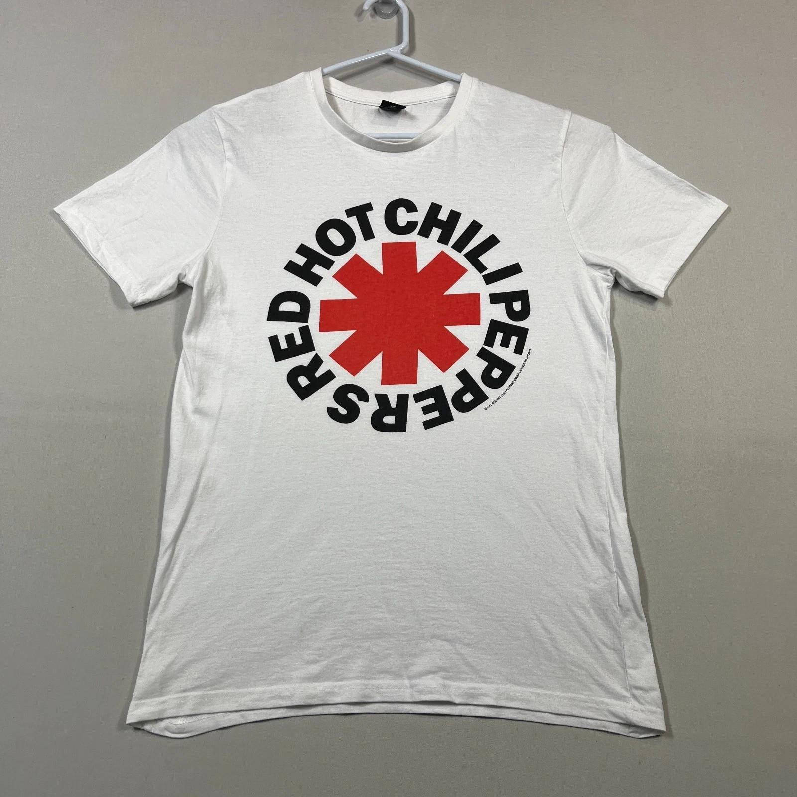 

Red Hot Chili Peppers RHCP Band Tee T Shirt 2017 Music Rock Womens Medium M Slim 2XL