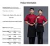 Unisex Short-Sleeve Chef Uniform Set with Apron & Hat