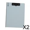 2x File Folder A4 Binder, Multipurpose Reusable Portable Clipboard Document for Recipes, Memo