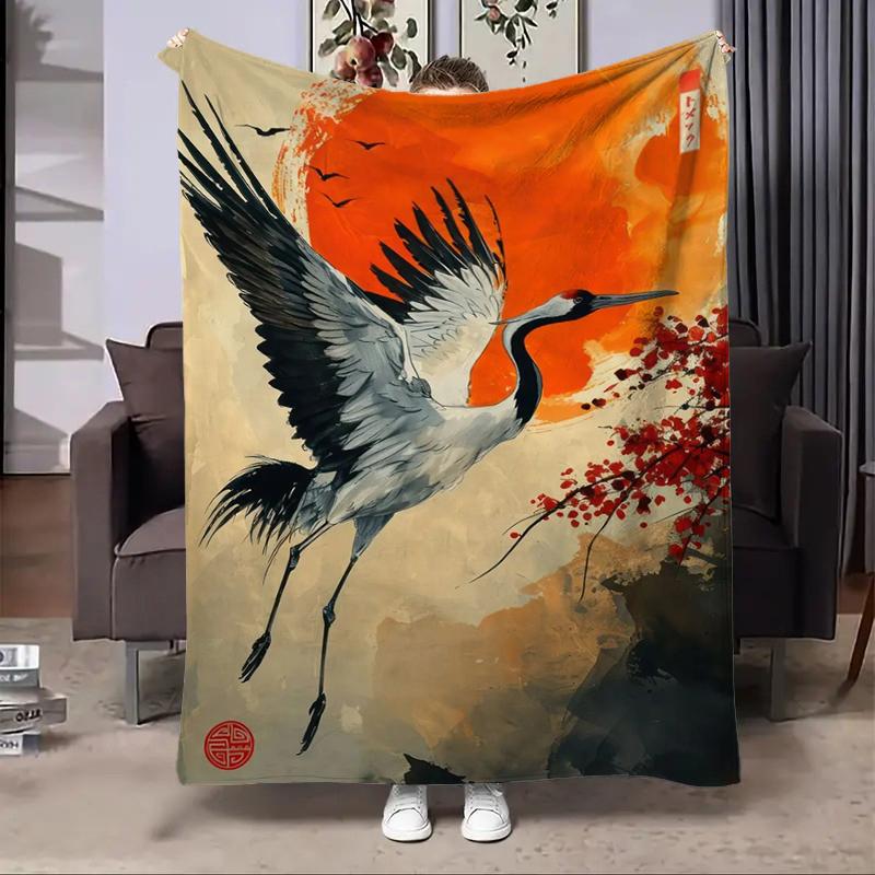 8 Größen Japanische Geisha Flussbedruckte Decke Warm Weich und Bequem Haus Reise Decke Sofa Bettwäsche Bezug Decke Kinder Geschenk
