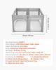 Cercadinho para Bebê, 1200 x 1200mm Cercadinho Dobrável para Crianças Pequenas, Cerca de Bebê para Uso Interno/Externo com Porta com Zíper e Malha Macia Respirável, Sem Frestas para Crianças Pequenas