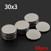 30x3mm Powerful Neodymium Magnet N35 NdfeB Permanent Magnetic imanes Round Super Strong Fridge Magnets DIY