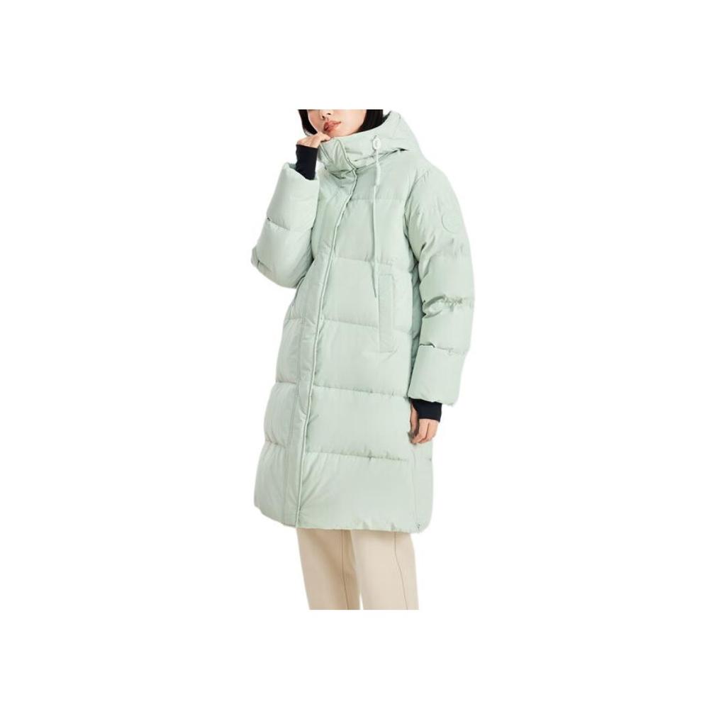 Skechers Sports Alliance Series Simple Solid Color Comfortable Warm Water Resistant Stain Resistant Casual Woven Hooded Down Jacket L424W114-04X2
